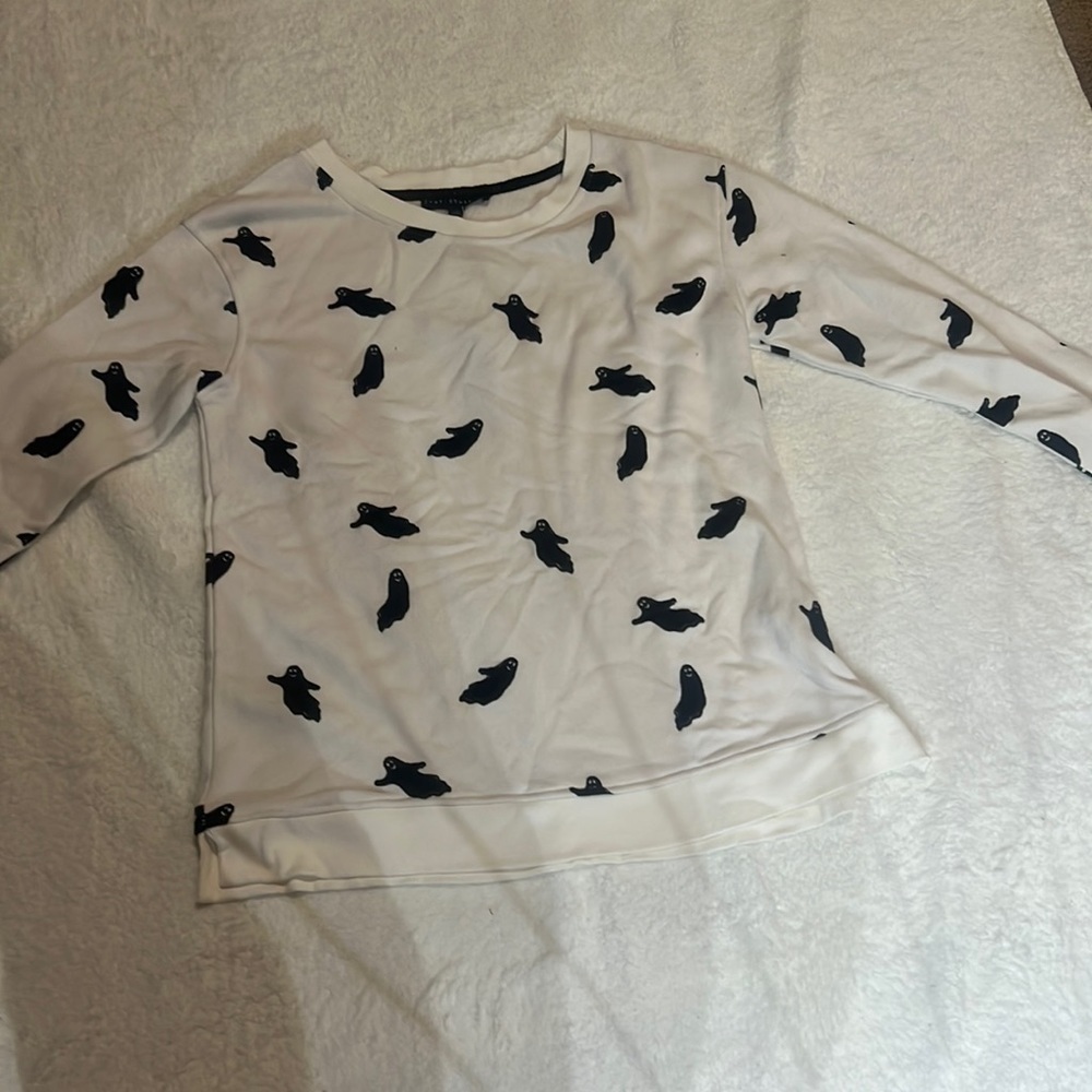 Jane + delancey women’s ghost  sweatshirt size S